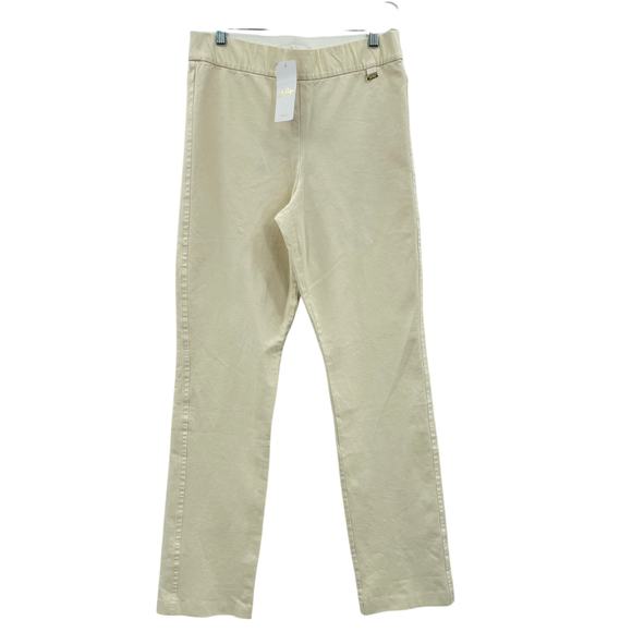 Lilly Pulitzer Women's Declynn Bi-Stretch Slim Pants, NWT, Cream, Sz. 10 - Picture 1 of 14